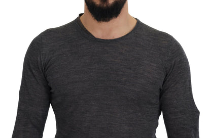 Costume National Men's Gray Crewneck Pullover Sweater