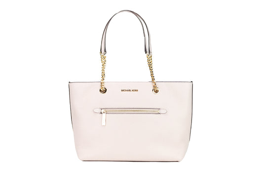 Michael Kors Jet Set Medium Front Zip Chain Tote Bag (Powder Blush)