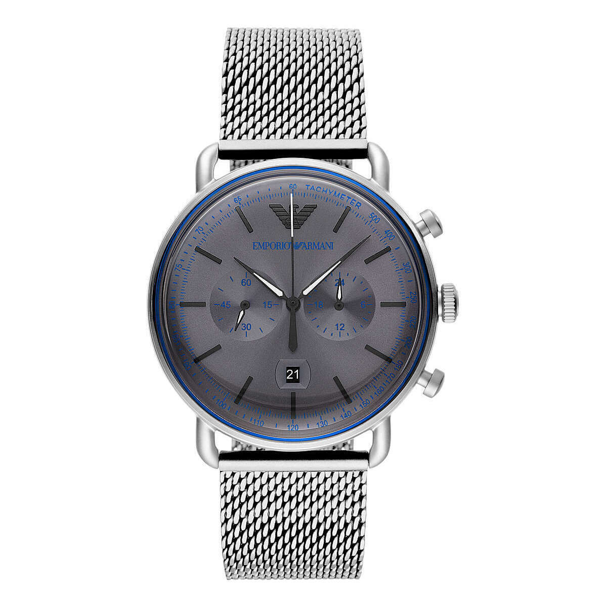 Emporio Armani AR11383 Silver Steel Chronograph Watch