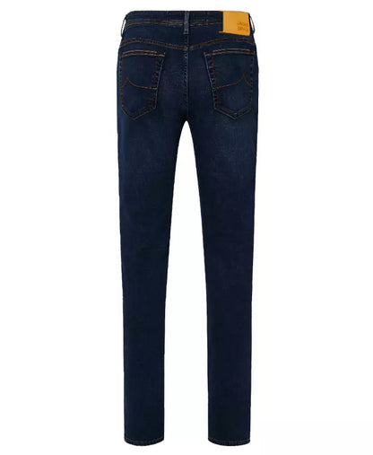 Blue Cotton Men Slim-fit Jean