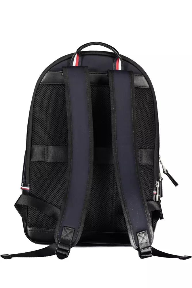 Elegant Blue Urban Backpack with Laptop Compartment