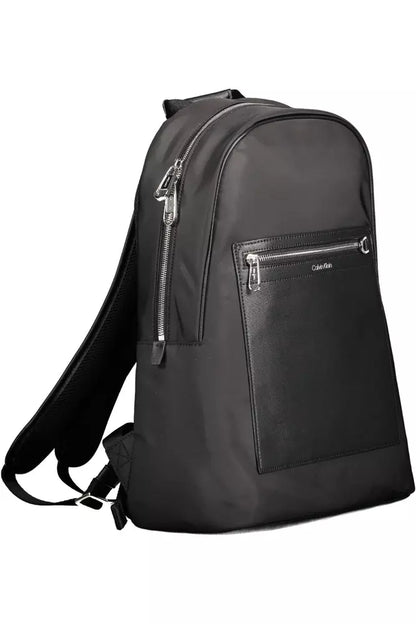 Sleek Black Designer Backpack with Laptop Pocket