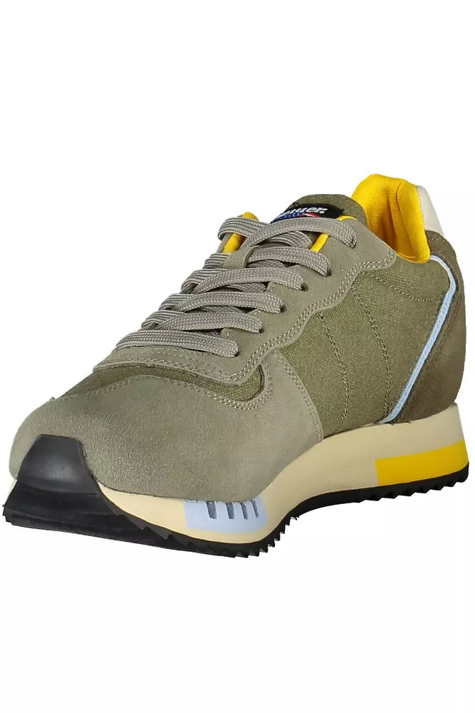 Blauer Emerald Elegance Sneaker with Contrast Detailing