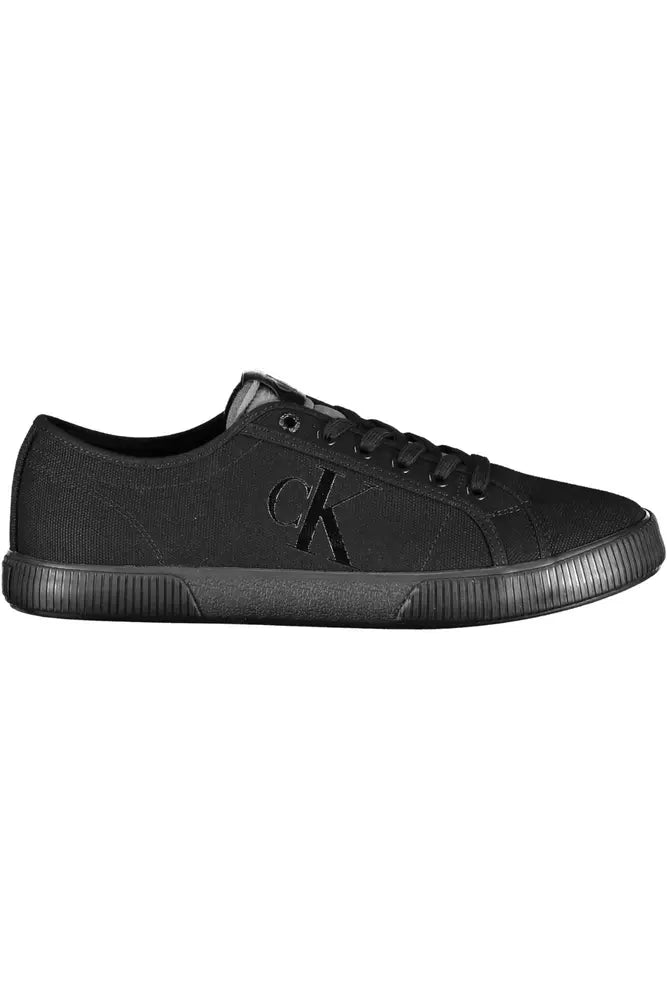 Calvin Klein Black Cotton Men Sneaker