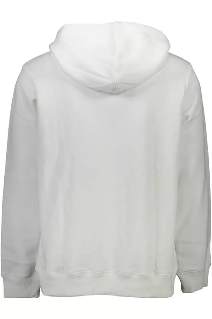 Calvin Klein Men's Eco-Conscious White Hooded Sweatshirt