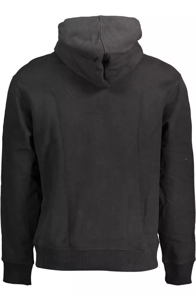 Calvin Klein Sleek Cotton Hooded Sweatshirt with Logo Print