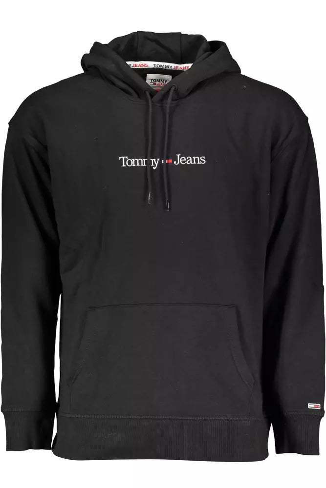 Sleek Hooded Sweatshirt with Embroidered Logo