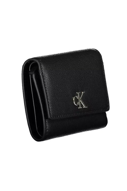 Elegant Black Double-Compartment Wallet