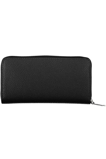 Elegant Five-Compartment Black Wallet