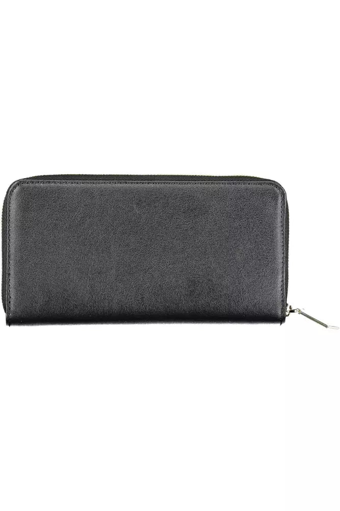 Elegant Black Multi-Compartment Wallet