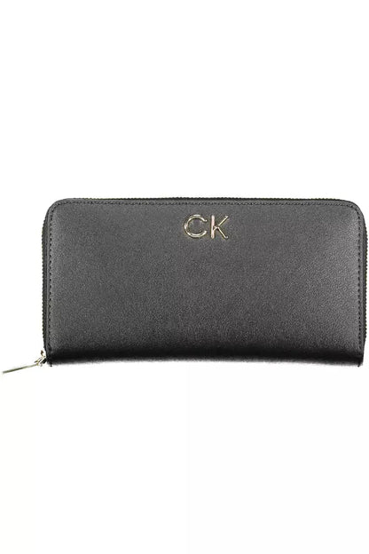 Elegant Black Multi-Compartment Wallet