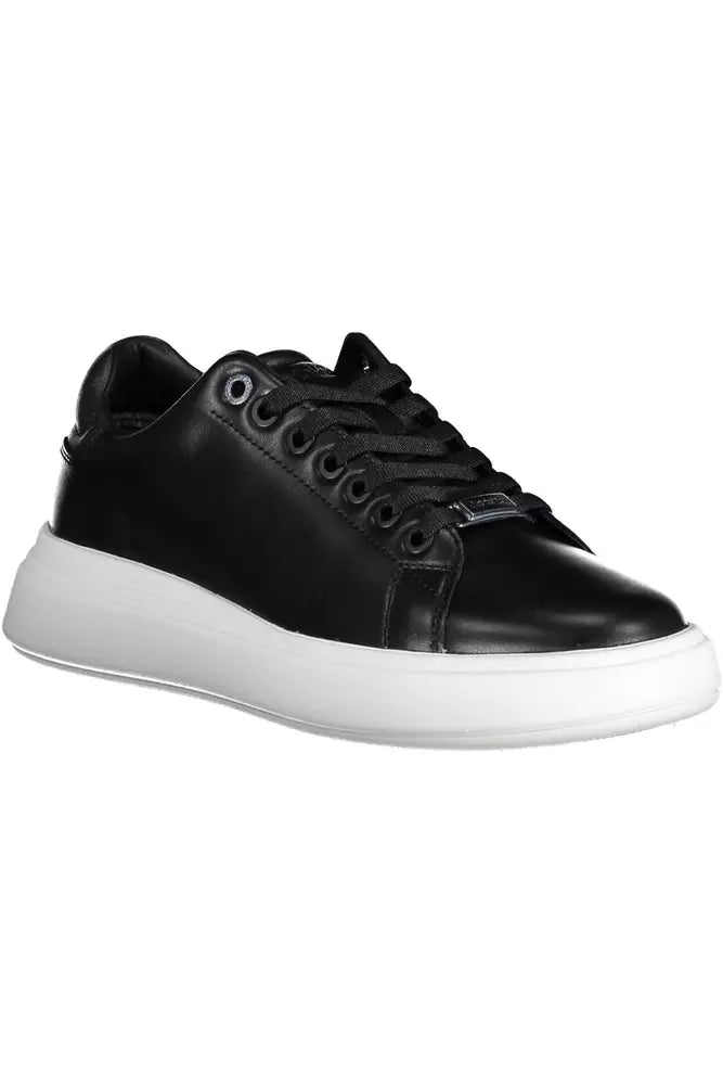 Calvin Klein Black Leather Women Sneaker