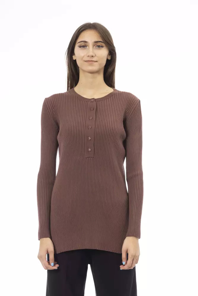 Brown Viscose Sweater