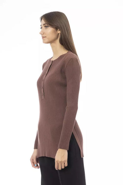 Brown Viscose Sweater