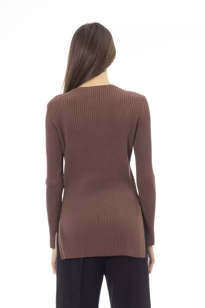 Brown Viscose Sweater