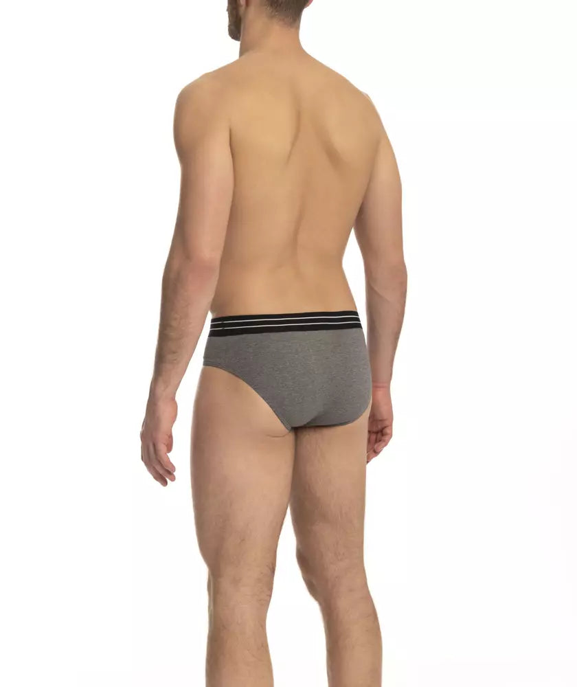 Cavalli Class Gray Cotton Underwear