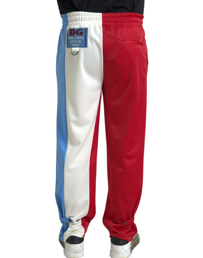 Dolce & Gabbana Multicolor Polyester Men Sweatpants Pants