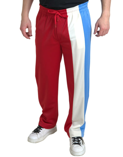 Dolce & Gabbana Multicolor Polyester Men Sweatpants Pants