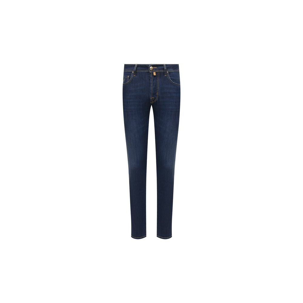 Blue Cotton Jeans & Pants