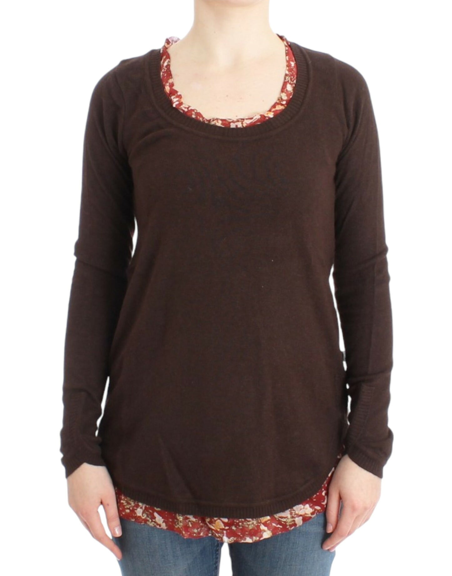 Cavalli Women's Brown crewneck sweater