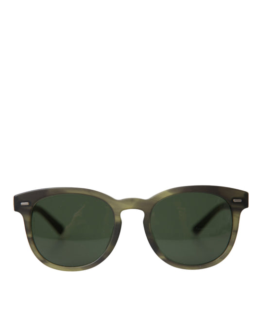 D&G Green Acetate Havana Frame Lens Shades DG4245F Sunglasses