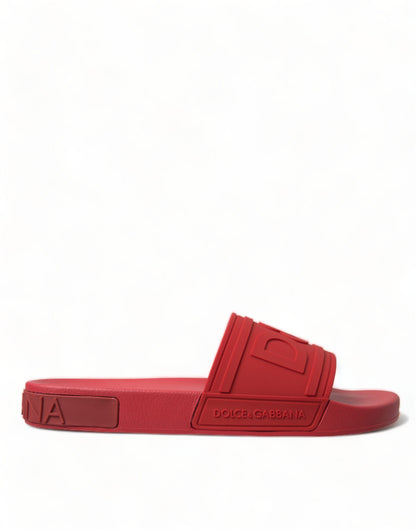 Dolce & Gabbana Radiant Red Men's Slide Sandals