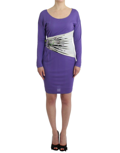 Purple longsleeved dress