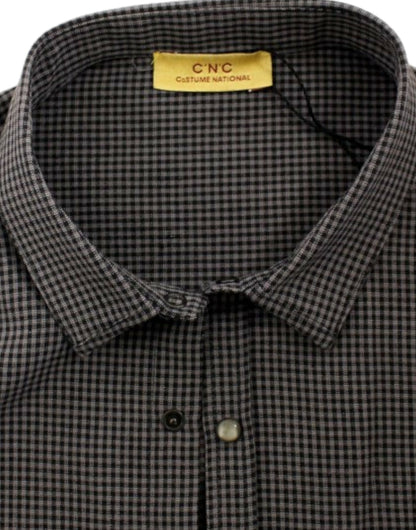 Gray linen casual shirt