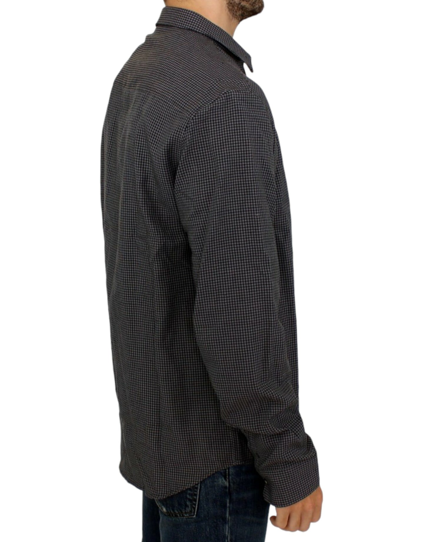 Gray linen casual shirt