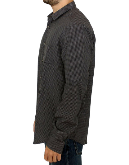 Gray linen casual shirt