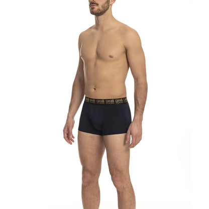 Cavalli Class Blue Cotton Underwear