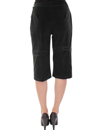 Black cotton shorts pants