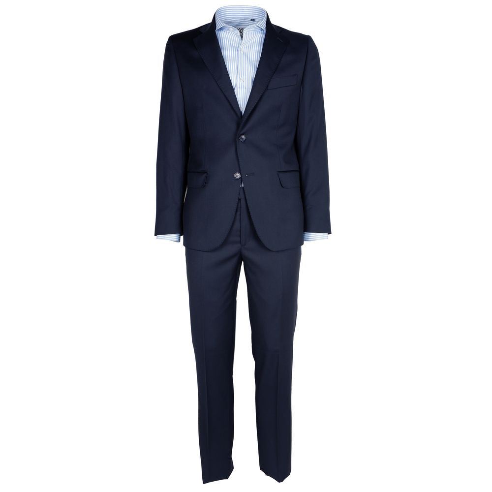 Blue Wool Vergine Suit