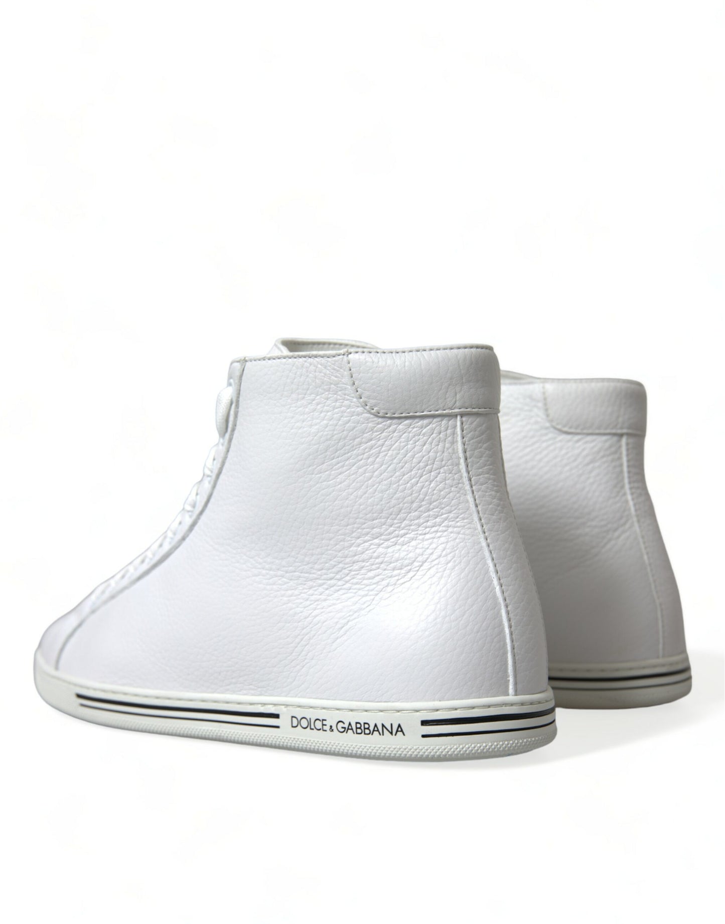 Dolce & Gabbana White Saint Tropez High Top Men Sneakers Shoes