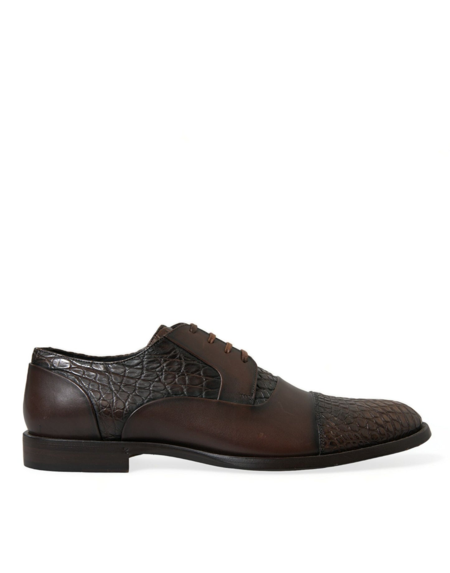 Brown Exotic Leather Lace Up Oxford Dress Shoes