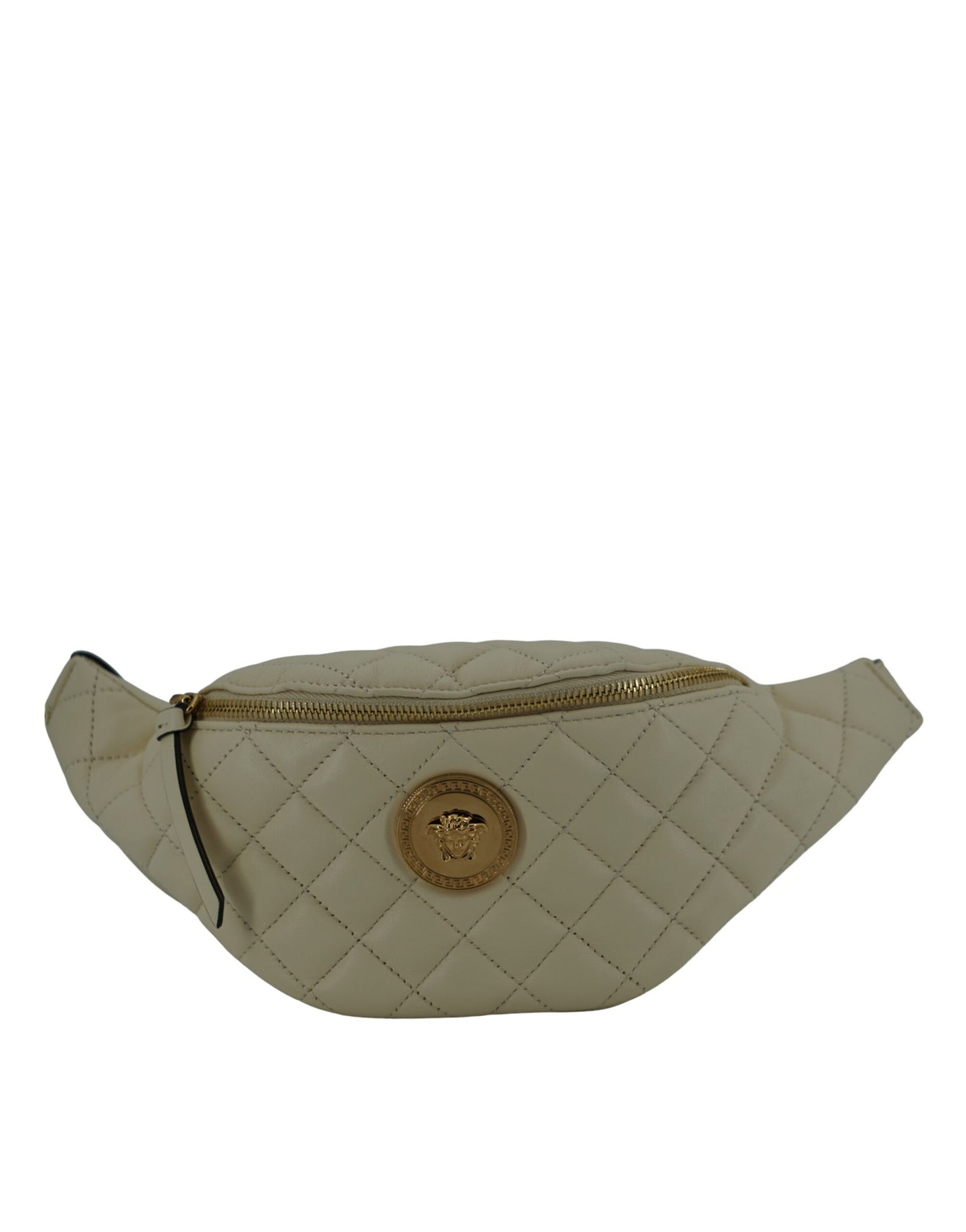 White Lamb Leather Belt Bag