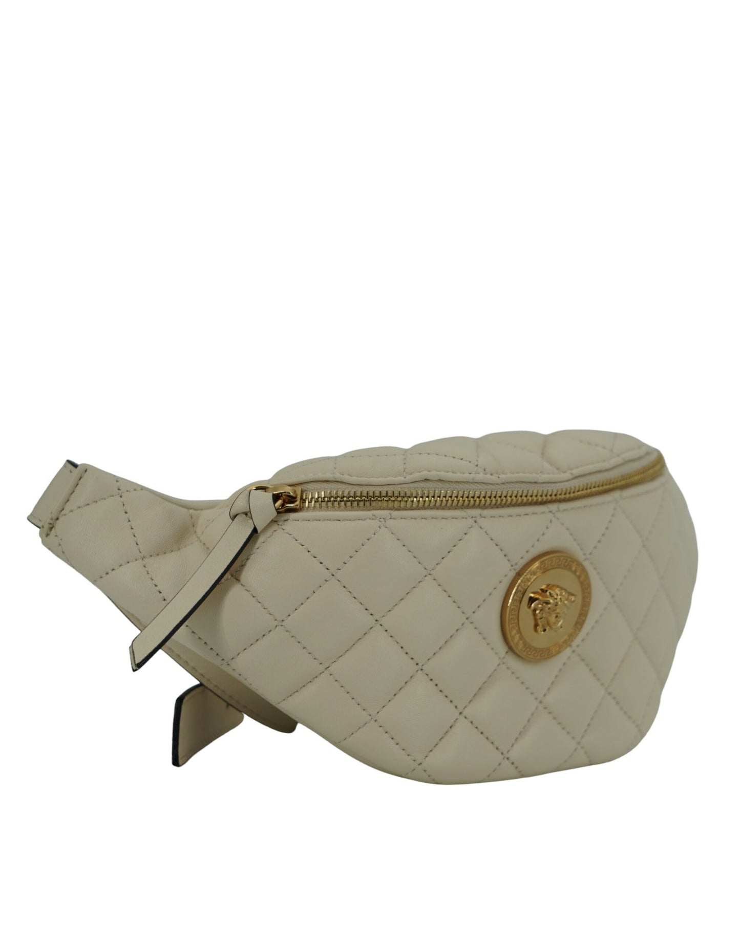 White Lamb Leather Belt Bag