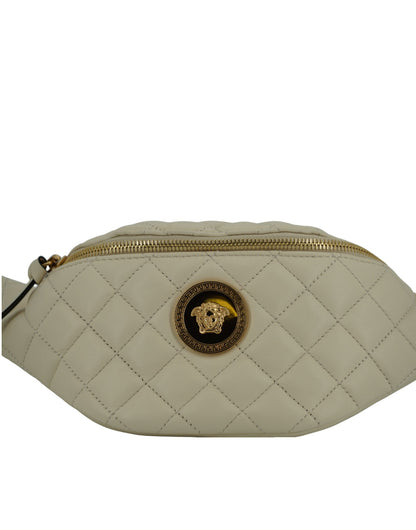 White Lamb Leather Belt Bag