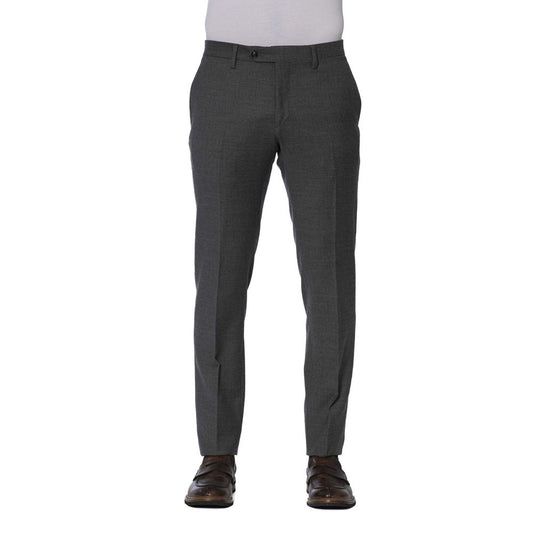 Gray Polyester Jeans & Pant