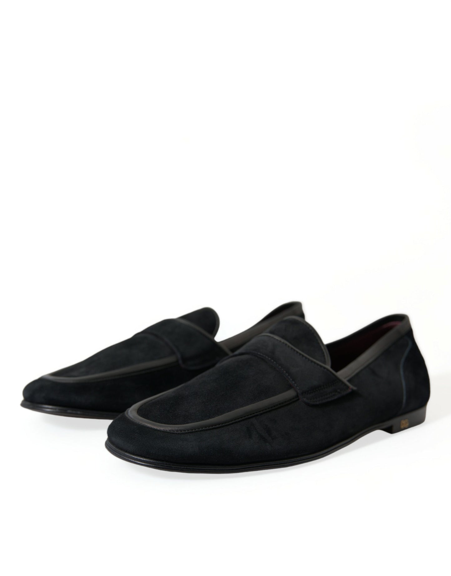 Black Velvet Slip On Loafers Dress Shoes