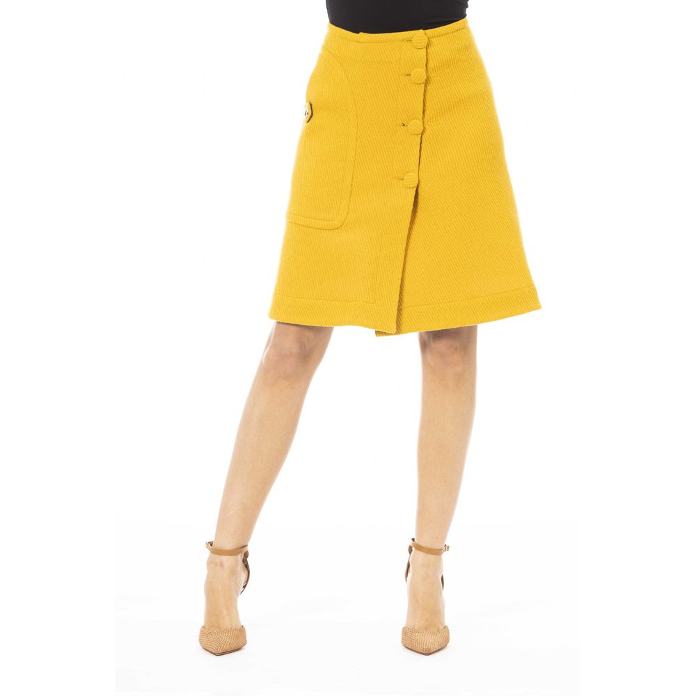 Yellow Wool Skirt