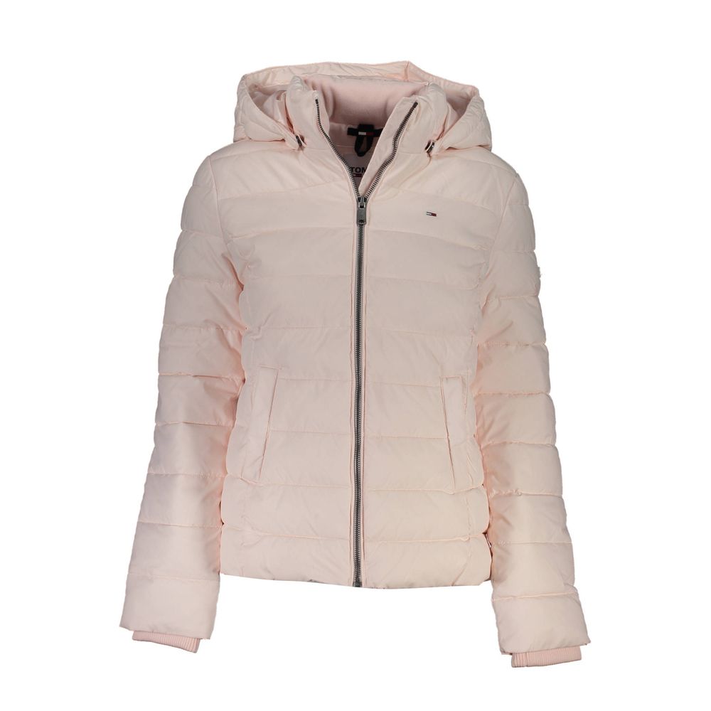 Pink Polyester Women Jacket