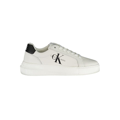 Eco-Chic White Sneakers with Contrast Details