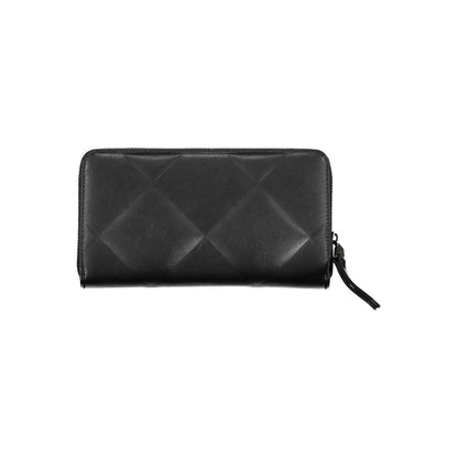 Sleek Black RFID Blocking Wallet with Logo