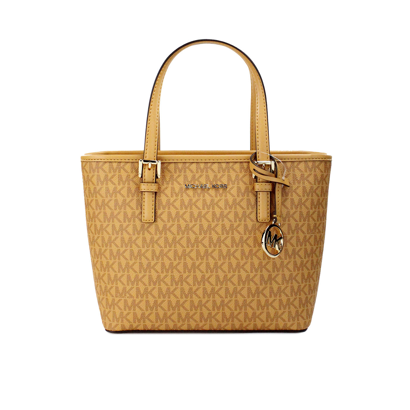 Michael Kors Jet Set XS Carryall Top Zip Tote Bag (Cider)