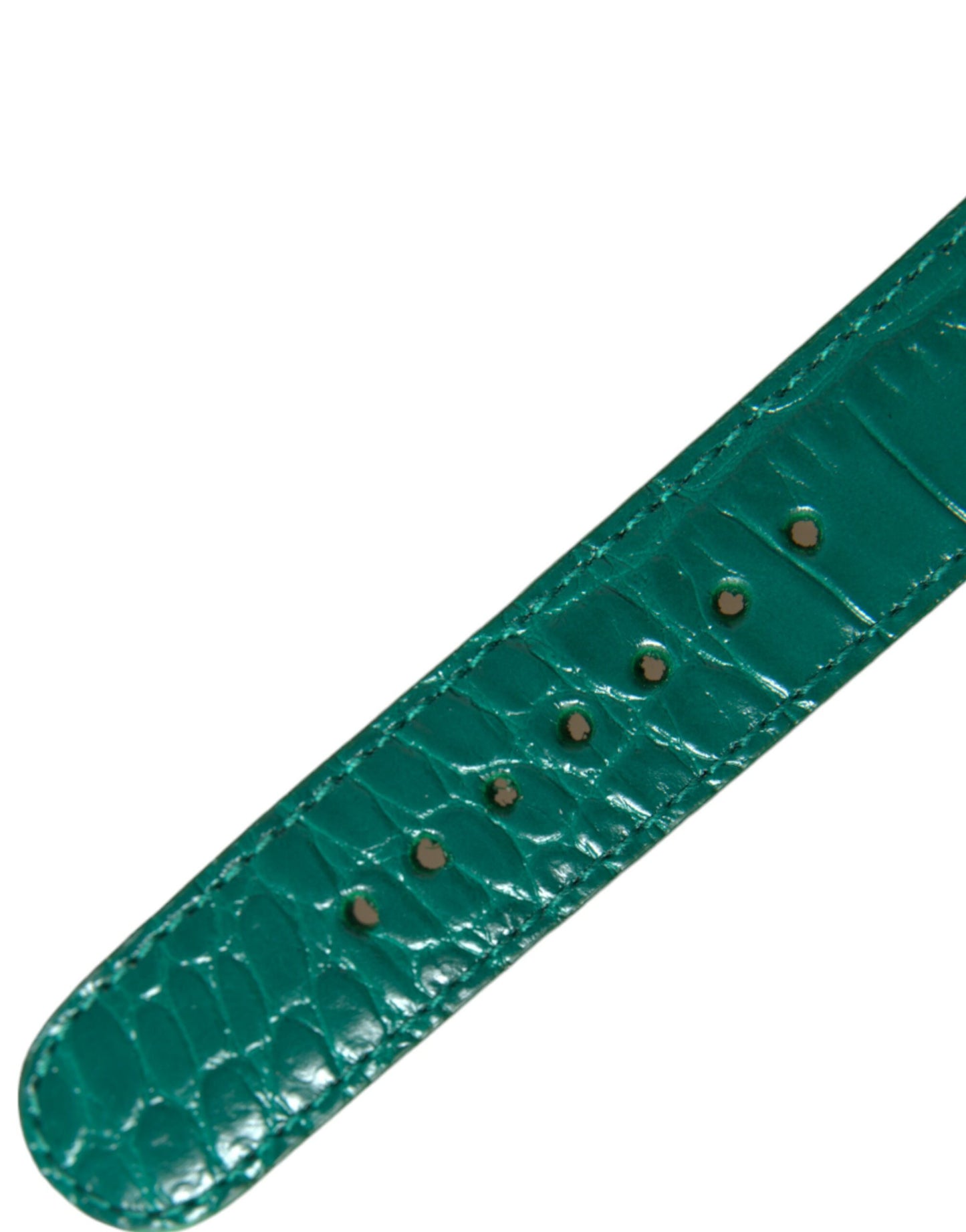 Elegant Green Leather Neck Band