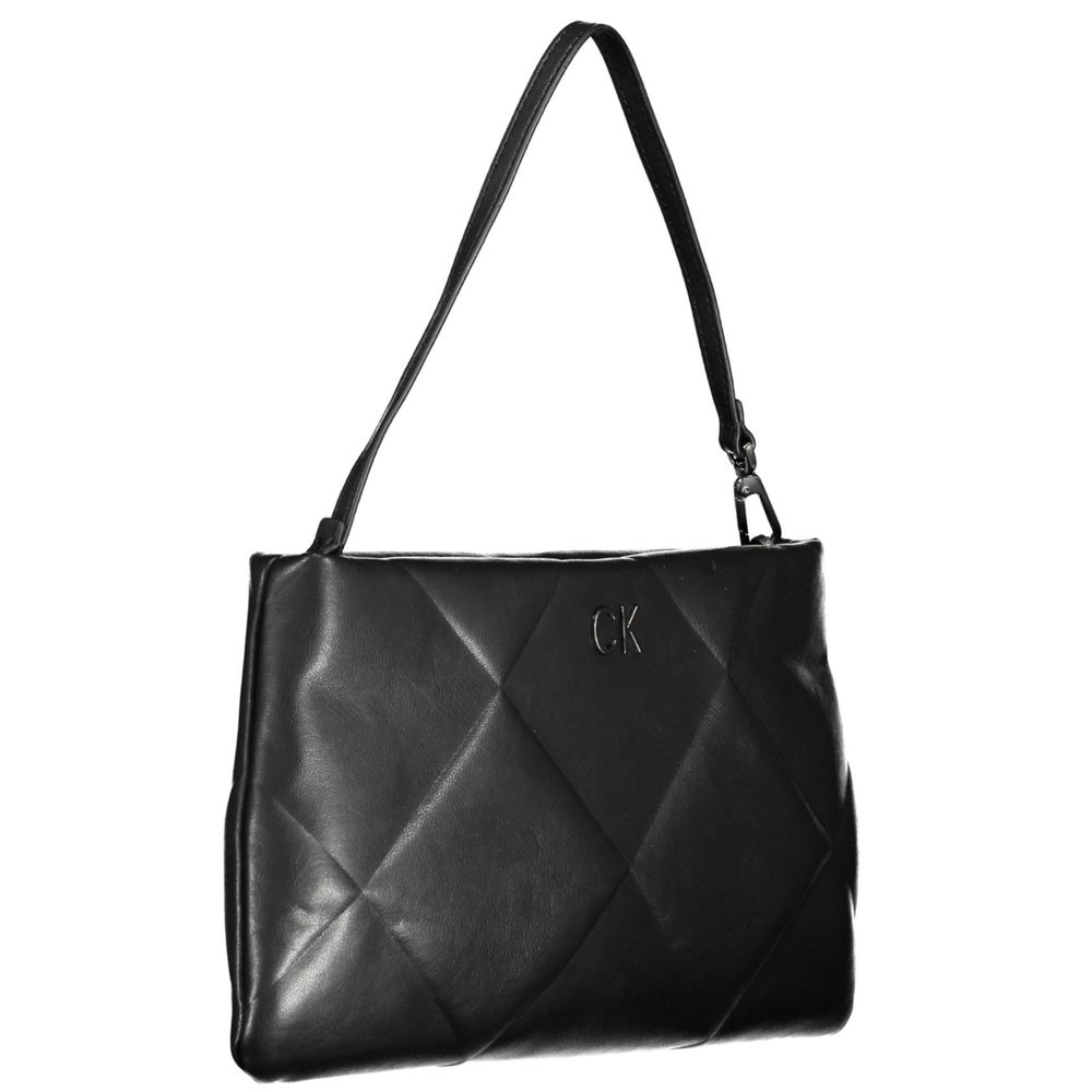 Black Polyester Handbag