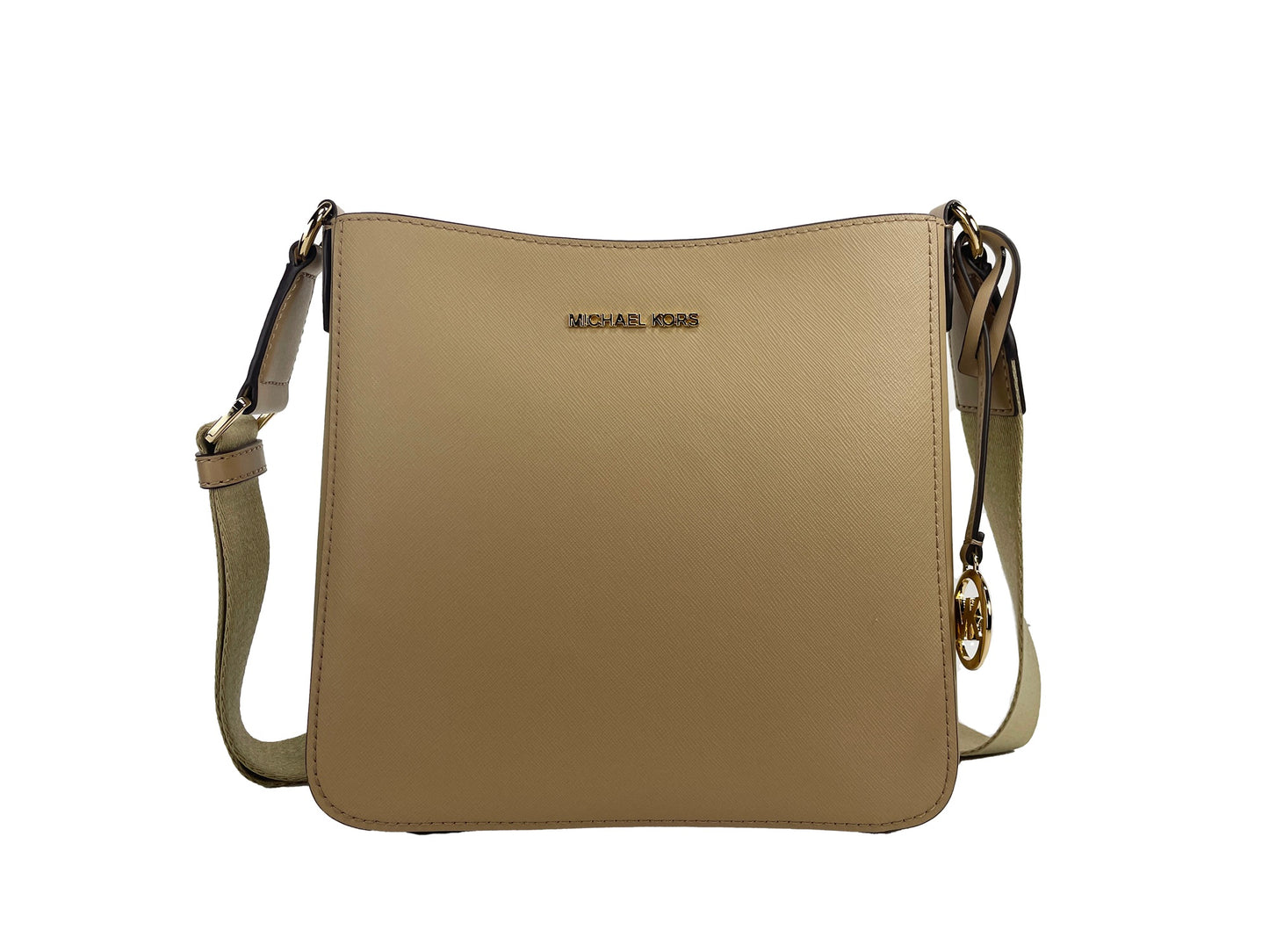 Michael Kors Jet Set Travel Small Messenger Crossbody Bag (Camel)