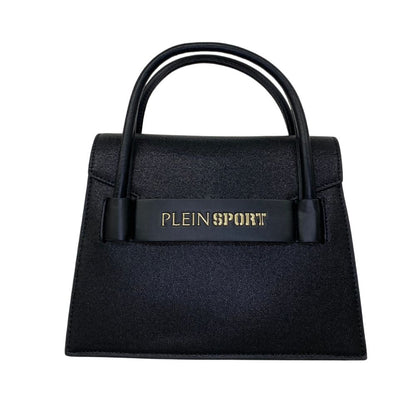 Plein Sport Black Polyurethane Tote Handbag