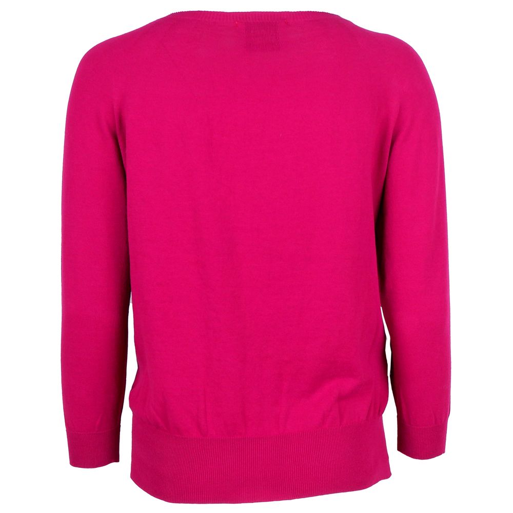 Fuchsia Cotton Sweater